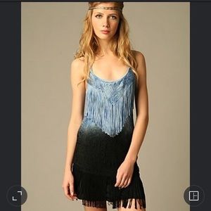 Free People Fringe flapper dress